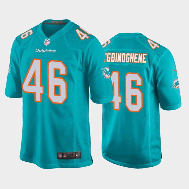 Men Miami Dolphins #46 Noah Igbinoghene Nike Green Game NFL Jersey